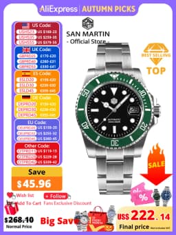 San Martin New 40mm Water Ghost Diver Watch Men Luxury ST 2130 Automatic Mechanical Watch Sapphire Waterproof 200m SN0017