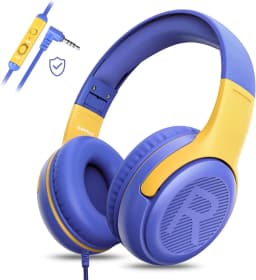 AWATRUE AT2 Headset,3.5mm Surround Stereo Gaming Headphones with Mic Soft Memory Earmuffs for PC,Laptop,Kids for School Toddler