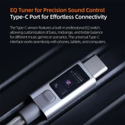 KZ M2 Cable DAC Type C OFC Silver-Plated Dual-Mic Upgraded Earphone Wire