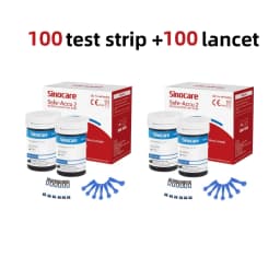 Sinocare Safe ACCU2 Blood Glucose Meter Blood Sugar Test Kit Diabetes Home Glucometer with 50pcs Strips or Only Strips