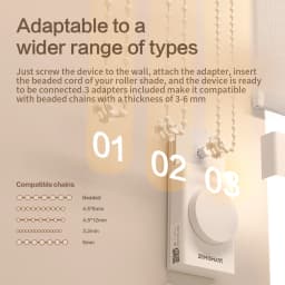 ZemiSmart Matter Thread Roller Shade Driver Rechargeable Motor Works with Homey HomeKit Google Home Assistant SmartThings MTP1