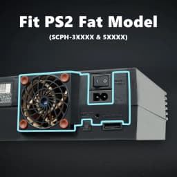 TicKnot 5V Silent Upgrade Fan Bracket For Playstation2 Fat Console(SCPH-3XXXX&SCPH-5XXXX) Noctua Fan Kit Cooling Fan For PS2