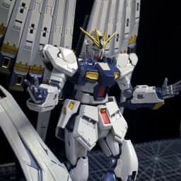 RG 1/144 Nu Rx-93 Titanium Alloy Plated Version Assembly Model Kit Action Figures With Twin Fin Funnels Trendy Toy Surprise Gift