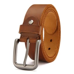 Genuine Leather For Men's High Quality Buckle Jeans Cowskin Casual Belts Business Cowboy Waistband Male Fashion Designer