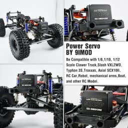 9imod RC Servo 35kg 45kg 25kg 51kg Metal Waterproof Brushless Servo Motor For Servo RC 1/10 1/8 Traxxas TRX4 Axial SCX10 RC Car