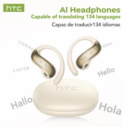 HTC NE19 Bluetooth Earphones AI OWS Sports Wireless Headphones with Mic Powerful Bass AI Translator Earbuds Waterproof Long Life