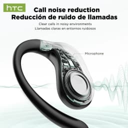 HTC NE19 Bluetooth Earphones AI OWS Sports Wireless Headphones with Mic Powerful Bass AI Translator Earbuds Waterproof Long Life