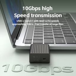 Hagibis 2230 M.2 NVMe SSD Enclosure with Cooling Fan USB 3.2 Gen 2 to NVMe PCI-E M.2 SSD Case for Laptop iPhone 16 Pro 15 iPad