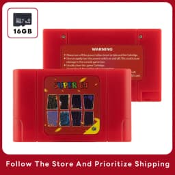 340 in 1 Super64 for N64 Cartridge Game Card for N64 Video Game Console With 16G Card for Nintendo 64