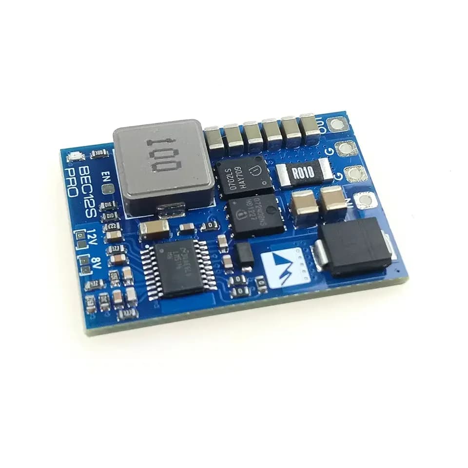 MATEK BEC12S-PRO 9-55V TO 5V/8V/12V-5A Voltage Regulator BEC Power Module Overcurrent Protection Self-recovery for RC FPV Drone