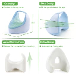 Body Memory Foam Leg Pillow Home Foam Pillow Sleeping Orthopedic Sciatica Back Hip Joint for Pain Relief Thigh Leg Pad Cushion