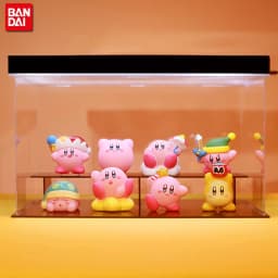 8Pcs/Set Games Star Kirby Anime Figure Cute Cartoon Pink Kirby Mini Figure Decorative Collection Toy For Children's Gifts