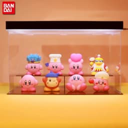 8Pcs/Set Games Star Kirby Anime Figure Cute Cartoon Pink Kirby Mini Figure Decorative Collection Toy For Children's Gifts