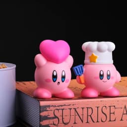 8Pcs/Set Games Star Kirby Anime Figure Cute Cartoon Pink Kirby Mini Figure Decorative Collection Toy For Children's Gifts