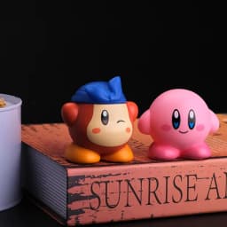 8Pcs/Set Games Star Kirby Anime Figure Cute Cartoon Pink Kirby Mini Figure Decorative Collection Toy For Children's Gifts