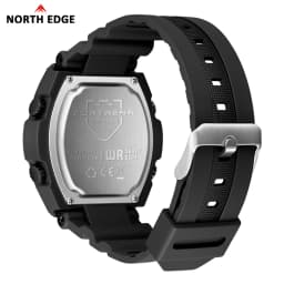NORTH EDGE FORTRESS 2026 Men Digital Watch Outdoor Sports Waterproof 50M Watches World Time Countdown Electronic LED Wristwatch