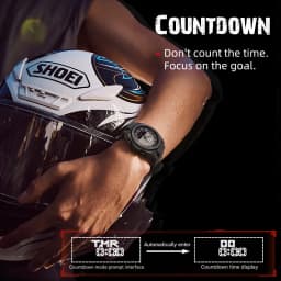 NORTH EDGE FORTRESS 2026 Men Digital Watch Outdoor Sports Waterproof 50M Watches World Time Countdown Electronic LED Wristwatch