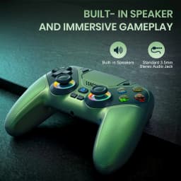 Wireless Controller For Playstation 5 PS5/PS5 Pro/Slim/PC RGB LED Game Joystick Dual Vibration Marco/Turbo Programmable Gamepads
