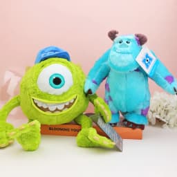Fluffy Kawaii Sulley Mike Wazowsky Monsters University Stuffed Plush Animals Toy Sets Cute Pixar Doll For Boy Girl Birthday Gift