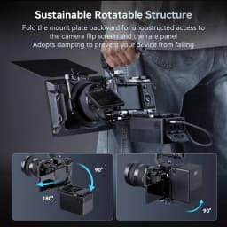 SmallRig V-Mount Battery Plate, V Lock Battery Mounting Plate with 1/4"-20 & 3/8"-16 Threaded Holes for DSLR Camera, Tripod 4505