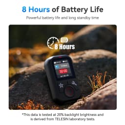 TELESIN T13 Bluetooth Remote Control For GoPro Hero 13 12 11 10 9 8 Max With Wrist Strap For Action Camera Accessories