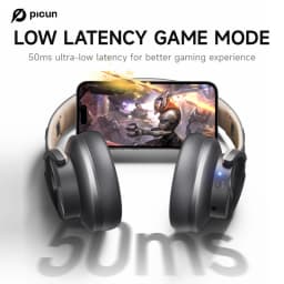 Picun B8 Bluetooth Headphones 120H Playtime Headset Wireless Bluetooth 3EQ Mode Low Latency Hands-Free Calls Over Ear Headphones