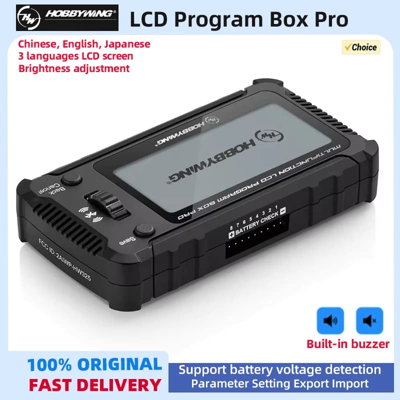 HobbyWing LCD Program Box Pro Programming Card for RC Model Car Boat Airplane PLATINUM XERUN EZRUN Electrical Tuning Accessories