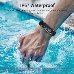 LIGE 1.1" AMOLED Color Display Smartwatch Waterproof Swimming Sports Watch Indoor Outdoor Tracking Smart Band for IOS Android