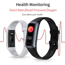 LIGE 1.1" AMOLED Color Display Smartwatch Waterproof Swimming Sports Watch Indoor Outdoor Tracking Smart Band for IOS Android