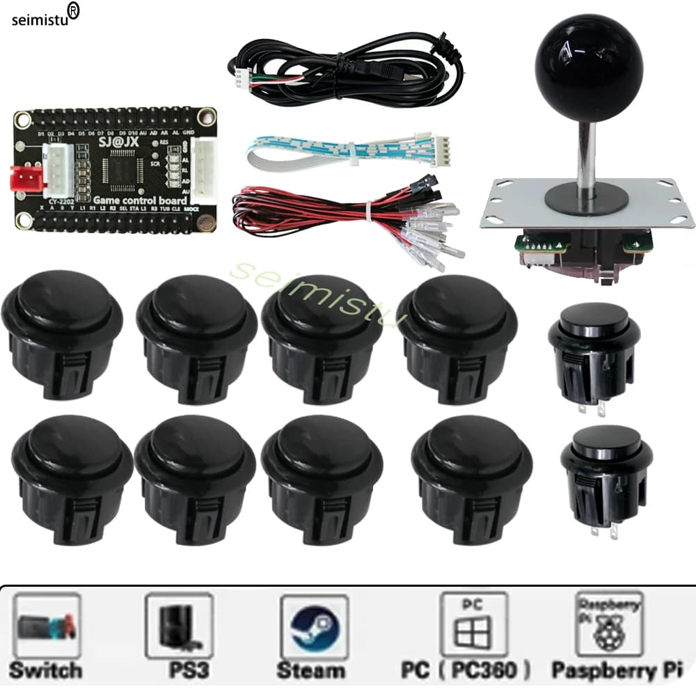 Arcade Joystick Copy Sanwa Neo Geo Arcade Game Diy Kit Raspberry Pi XBOX360 Android PS3 In 1 Usb Controller Zero Delay Board