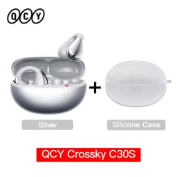 QCY Crossky C30S Open Ear Wireless Earphones Hi-Res with LDAC Ear Clip Earbuds Bluetooth 6.0 Clip On OWS Sports Headphones 40Hrs