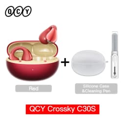 QCY Crossky C30S Open Ear Wireless Earphones Hi-Res with LDAC Ear Clip Earbuds Bluetooth 6.0 Clip On OWS Sports Headphones 40Hrs