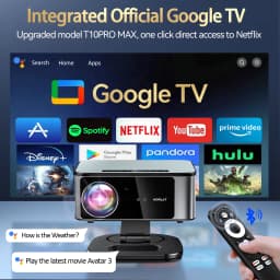 2026 HORLAT 45000 Lumens 4K Ultra HD Projector TOF Focus Android 14 WiFi 6 1080P Full HD Daylight Home Theater Movie Projector