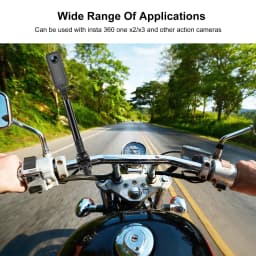 Motorcycle Handlebar Mount Invisible Adjustment Selfie Stick Bicycle Monopod For GoPro DJI Insta360 One R Camera Accessory