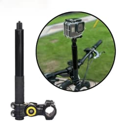 Motorcycle Handlebar Mount Invisible Adjustment Selfie Stick Bicycle Monopod For GoPro DJI Insta360 One R Camera Accessory