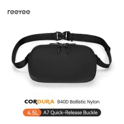 ReeYee 3L/4.5L Sling Chest Bag, Waterproof Cordura Multi-Compartment Crossbody Bag, Versatile Everyday Commute Organizer Pack
