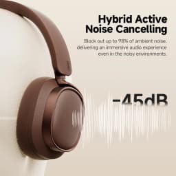 Edifier ES850NB Wireless Headphone Noise Cancelling Bluetooth Earphones Hi-Res Wireless Over-Ear Headphones with Carry Bag