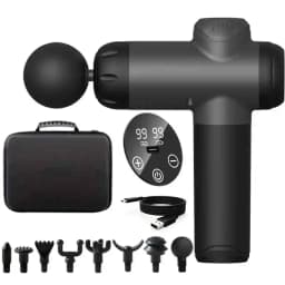 6/99 Speeds Massage Gun Deep Tissue, Back Massager Gun for Athletes Muscle Massage Gun for Body with 4/8 Massage Heads