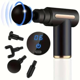 6/99 Speeds Massage Gun Deep Tissue, Back Massager Gun for Athletes Muscle Massage Gun for Body with 4/8 Massage Heads
