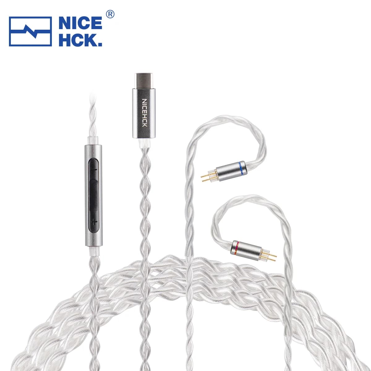 NICEHCK SP4 Type-C 2Pin CX31993 DAC Decoding HiFi Audio IEM Cable Wire Typec for 4U Zero Explorer MAY CHU WAN ER QUE DUSK EW200