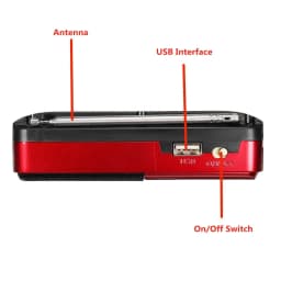 Portable Mini Radio Rechargeable Handheld FM USB TF MP3 Player Wireless Speakers Compact Audio Device