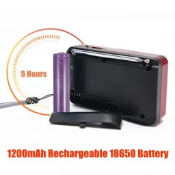 Portable Mini Radio Rechargeable Handheld FM USB TF MP3 Player Wireless Speakers Compact Audio Device