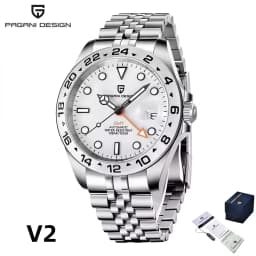 2026 PAGANI Design New Men's Automatic Mechanical Watches GMT Watch 42mm Sapphire Stainless Steel Waterproof Watch Reloj Hombre