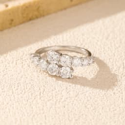 MODIAN D Color Moissanite Eternity Band Ring 925 Sterling Silver Luxury Geometric Ring For Women Wedding Engagement Fine Jewelry