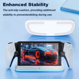 HONCAM Magnetic Connect Station for PlayStation Portal 7 RGB Light Modes Console Charger Stand W Tri-Protection Safety Charging