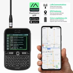 LILYGO T-Deck Plus Lora Mesh Radio with ESP32-S3 GPS LoRaWAN for Meshtastic Pocket Tracker Node with External Antenna