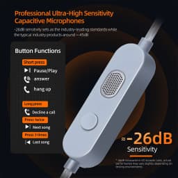 KZ M2 Cable OFC Silver-Plated DAC Type C Dual-Mic Upgraded Earphone Wire