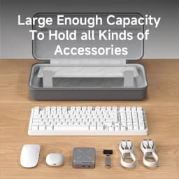 Hagibis Keyboard Portable Carrying Case 68/87 Keys EVA Travel Pouch Electronic Organizer Travel Case Bag Hardshell Shockproof