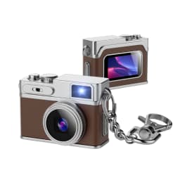 1080P HD Retro Thumb Camera Wearable Portable Mini Keychain Camera for Outdoor Travel Photography VLOG