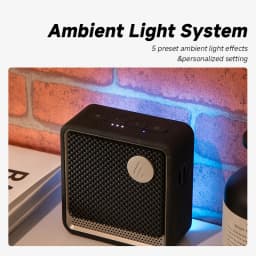 Edifier ES20 Portable Bluetooth Speaker Wireless Speaker IP67 Waterproof Light Effects Outdoor Speakers Deep Bass with Mic